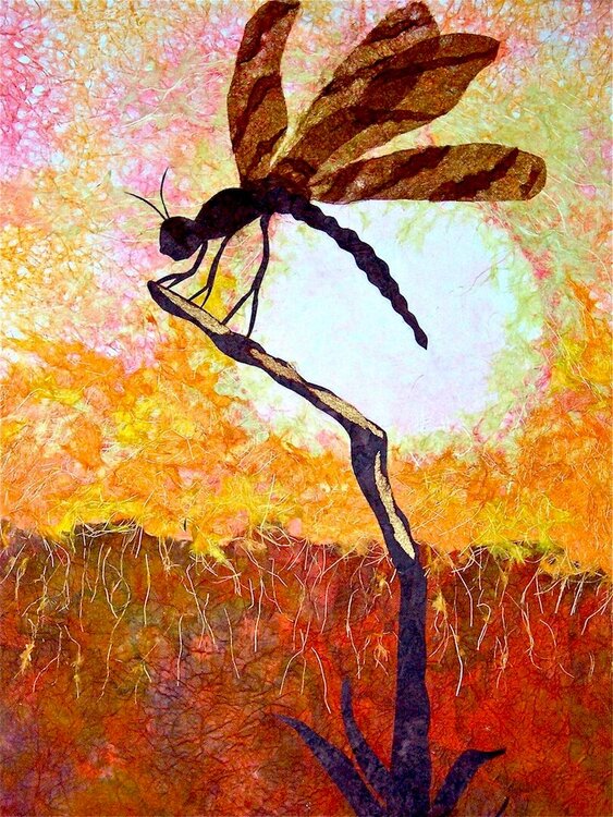 DRAGON FLY AT SUNSET