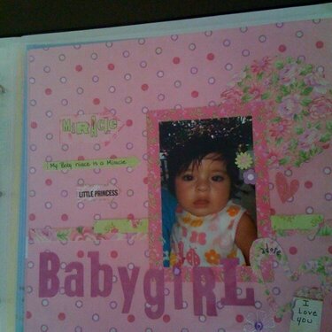baby girl layout