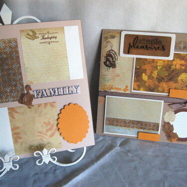 12 x 12 premade layout - thanksgiving