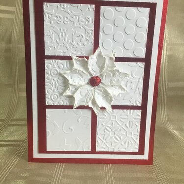 White and Red Christmas Card