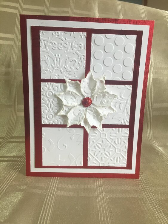 White and Red Christmas Card