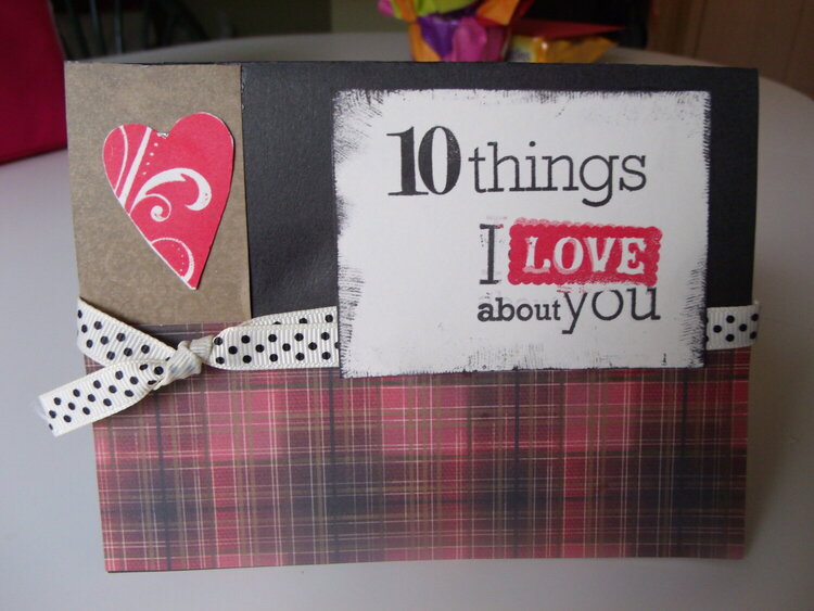 10 things valentine card