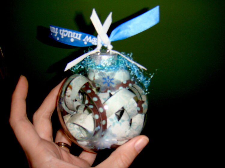 Altered Christmas Ornament