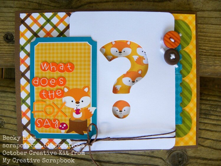 What does the Fox say? *My Creative Scrapbook Kit