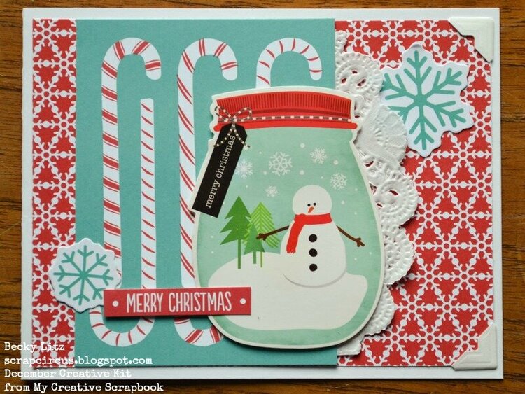 Snowman Christmas Card *My Creative Scrapbook Kit*