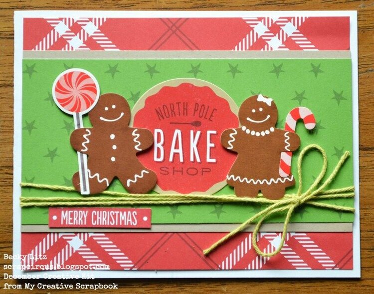 Gingerbread Christmas Card *My Creative Scrapbook Kit*