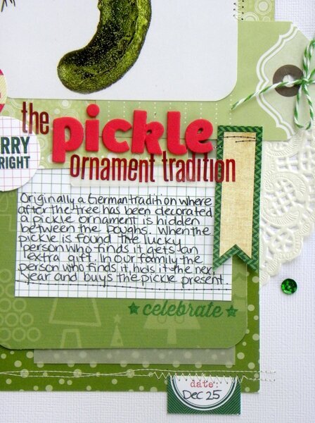The Pickle Ornament Tradition *Elle&#039;s Studio*