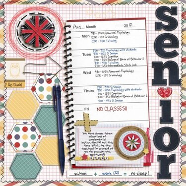 Senior Schedule