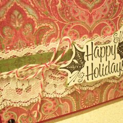 CLose-up Happy Holidays card