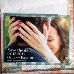 TAMY TO ABDIEL AND GINA TO RAMI'S ENGAGEMENTS (OCT. 7 AND 1, 2016) 11 (envelope content)