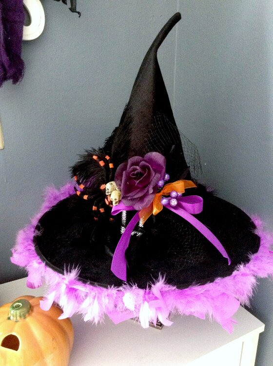 NEW HALLOWEEN DECOR I JUST MADE - 15 - WITCH HAT