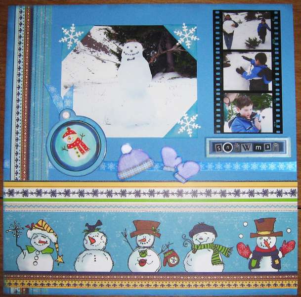 digital scrapbook layout