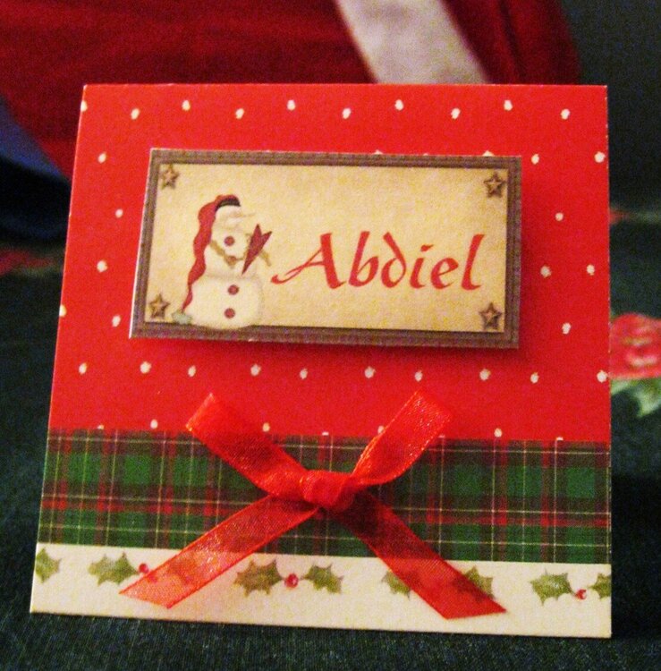 X-MAS PLACE CARDS