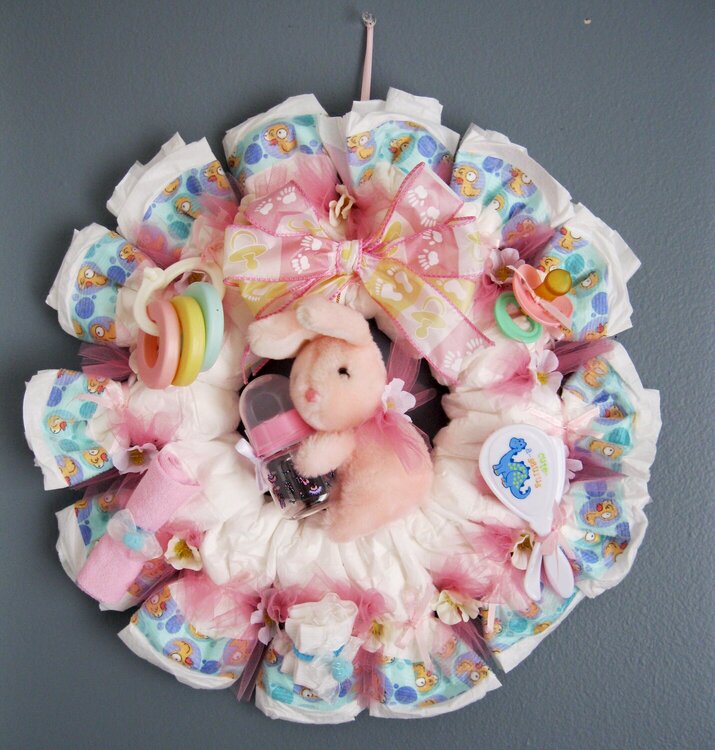 DIAPERS WREATH