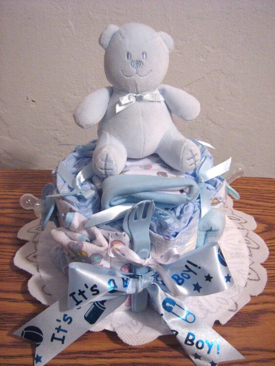 MINI DIAPERS CAKE - BOY