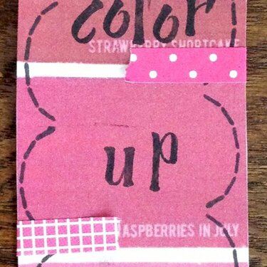 PAINT CHIP BOOKMARK PINK
