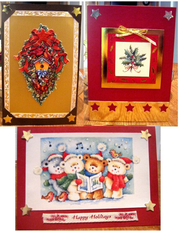 RECYCLING OLD X-MAS CARDS AND TAGS 1