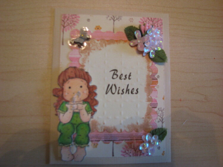 Magnolia Best Wishes Card