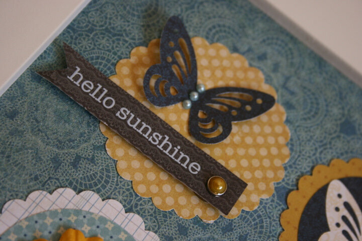 Hello Sunshine - 3D Butterfly Frame