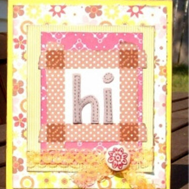 Hi Card (Sweet Peach Crop Shop)