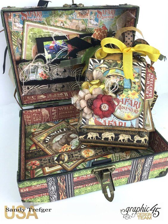 Graphic 45 Safari Adventure Travel Case &amp; Tag Album