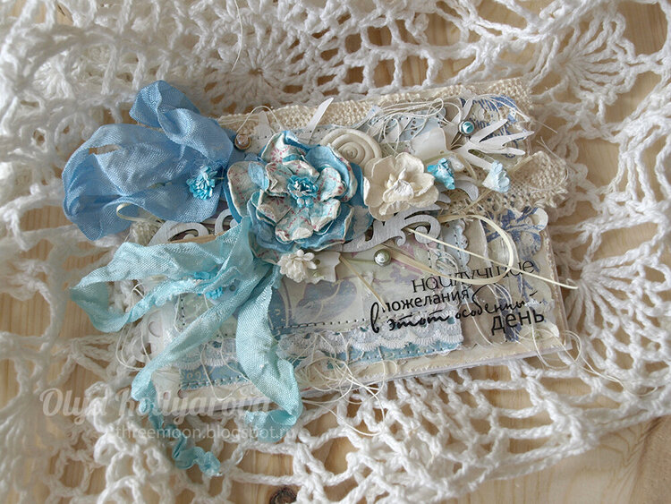 Blue shabby card