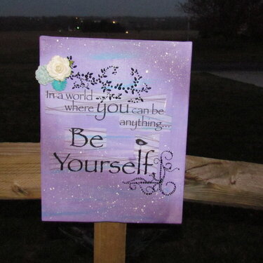 Be Yourself-Altered Canvas