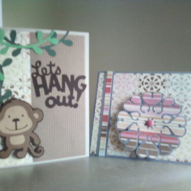 My first 2 attempts at card making.