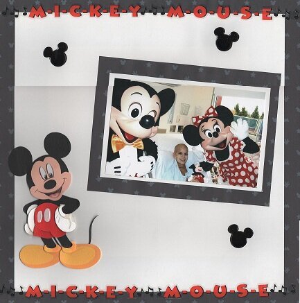 Mickey and Minnie visit Tevin