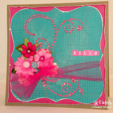 &quot;Hello&quot; Girly Card