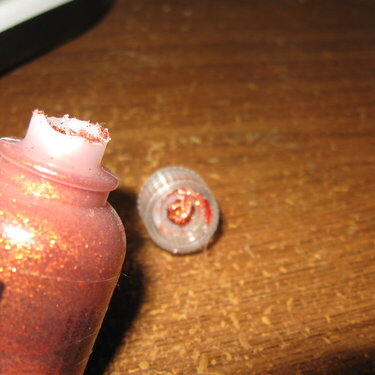 Broke bottle of studio g glitter glue