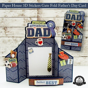 Father&#039;s Day Card With 3D Stickers