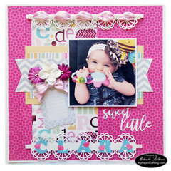 SVG Cut File Baby Girl DCWV Stackaholic Challenge Layout