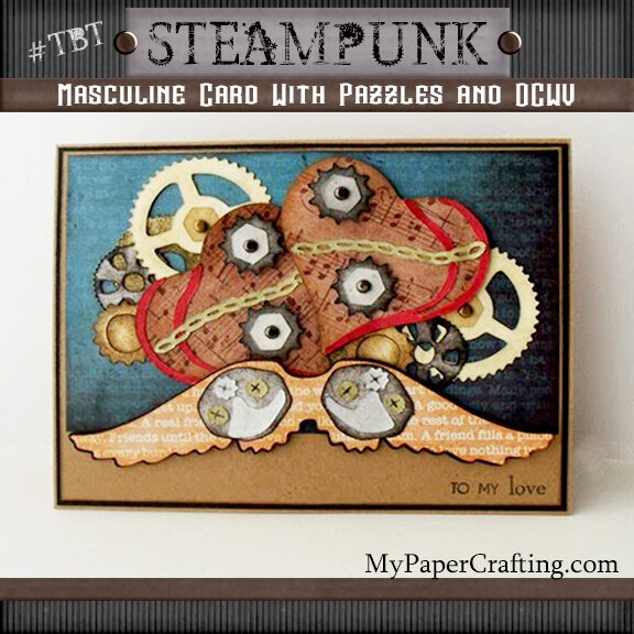 Steampunk Valentine&#039;s Day Card