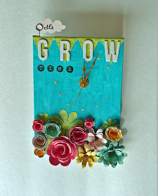 It&#039;s Grow Time Canvas Clock