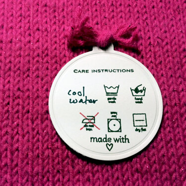 Christmas Knitting Care Instructions