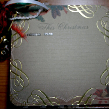 chipboard Christmas album for co-worker
