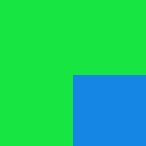 Lime and Blue