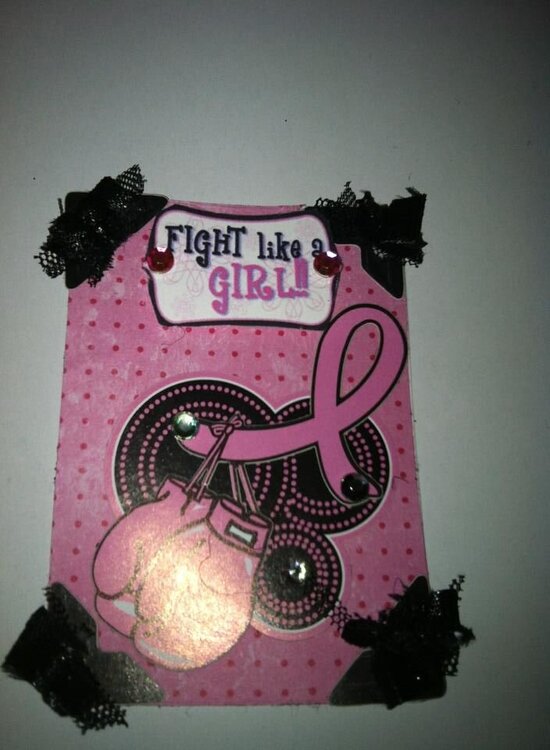Breast cancer Artist Trading Card