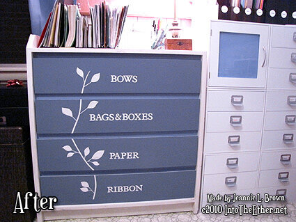 My Creative Place - Gift Wrap Dresser - After