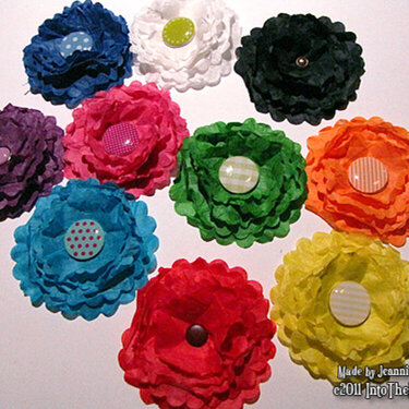 Handmade Embellishments - Paper Flowers