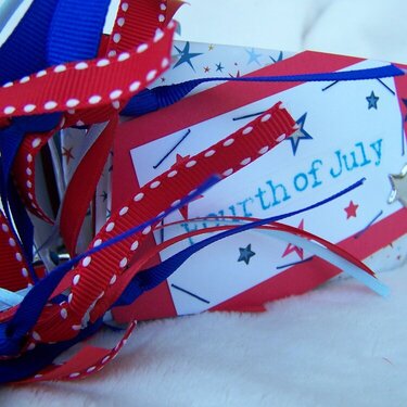 4th of July Toilet Paper Roll Scrapbook