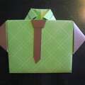 Folded Shirt Father's Day Card