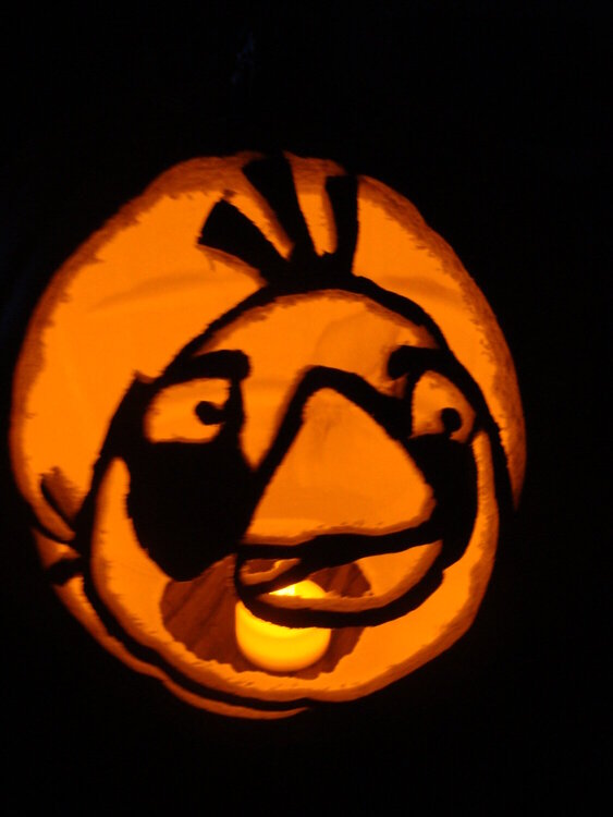 angry bird pumpkin 2