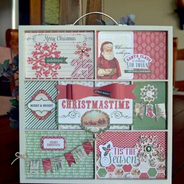 Christmas Time Altered Tray *Carta Bella*