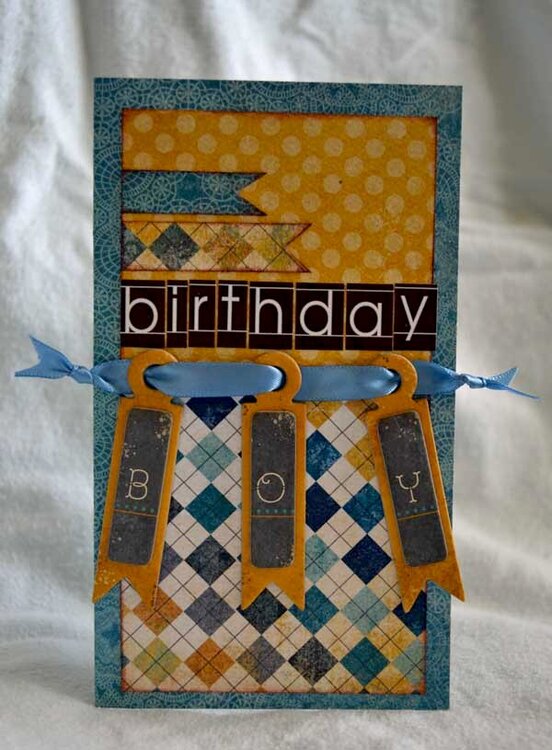 Birthday Boy Card *Scrapbook Daisies April Kit*