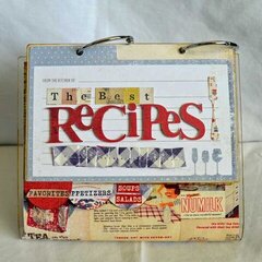 Recipe Book with Acrylic Stand *Clear Scraps*