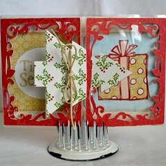 Christmas Tree Send it Clear Card *Clear Scraps*