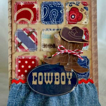 Cowboy Card *Samantha Walker for Creative Imaginations and Riley Blake Designs*