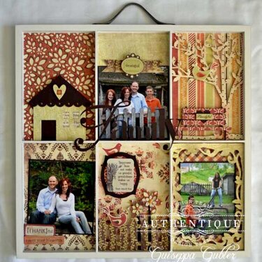 Family Altered Painter&#039;s Tray *Authentique*
